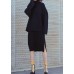 Set female 2019 large size turtleneck sweater suit skirt black two-piece long paragraph over the knee