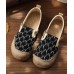 Casual Splicing Flat Feet Shoes Beige Cotton Linen Fabric