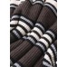 Comfy black striped clothes oversized winter sweaters high neck