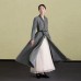 2019 embroidery wool coat for woman plus size maxi coat  women coats
