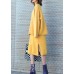 Autumn new temperament yellow high collar long-sleeved sweater suit skirt two-piece