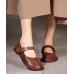 Chocolate Flat Shoes Genuine Leather Fine Embossed Flat Feet Shoes